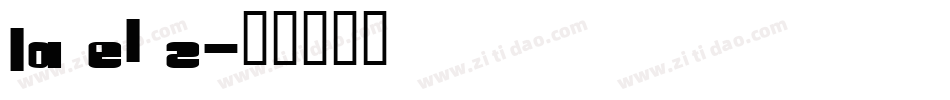 LA El 2字体转换